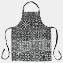 Search for black and white damask aprons Background