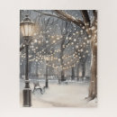 Search for snow scene puzzles Night