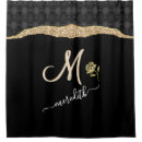 Search for rose gold on black shower curtains For her