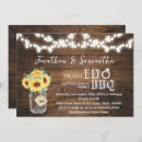 Search for bbq bridal shower invitations Mason jar