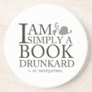 Search for funny book quotes coasters Reading