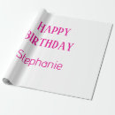 Search for happiness wrapping paper For her