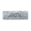Search for silver and white return address labels Trendy