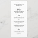 Search for black and white wedding menus Timeless