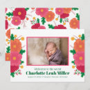 Search for flower birth announcement cards Colourful