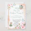 Search for tea cup birthday invitations Pastel
