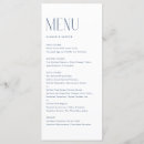 Search for navy blue wedding menus Modern
