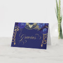 Search for royal blue thank you cards Quinceanera