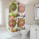 Search for retro shower curtains Vacation