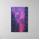 Search for neon light canvas prints Cyberpunk