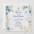 Search for square religious invitations Dusty blue