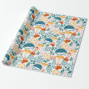 Search for forest animals wrapping paper Mushroom