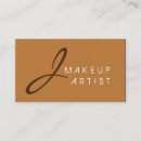 Search for bronze business cards Makeup artist