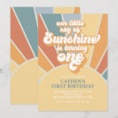 Search for little sunshine birthday invitations Yellow