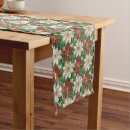 Search for red and gold christmas table runners Poinsettia