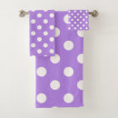 Search for purple and white bath towels Girly
