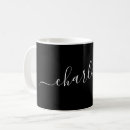 Search for personalization mugs Black and white