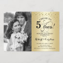 Search for 5th wedding anniversary invitations Elegant