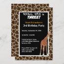 Search for giraffe print invitations Brown