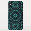 Search for elegant mandala iphone cases Turquoise