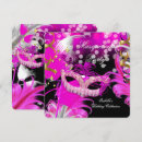 Search for feather mask invitations Pink
