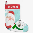 Search for polar bear christmas stockings Santa