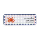 Search for plaid wedding return address labels Gingham