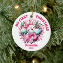 Search for pink deer christmas tree decorations Cute