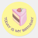 Search for slice of cake stickers Birthday