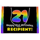 Search for happy 21st birthday gift bags 21 years old