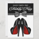Search for black tie birthday invitations Red