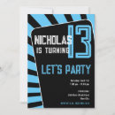 Search for black blue man birthday invitations Trendy