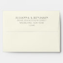 Search for black lined envelopes Elegant