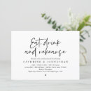 Search for drinks and dinner invitations Black and white