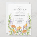 Search for lavender sage wedding invitations Watercolor