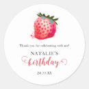 Search for fresh strawberries stickers Watercolor