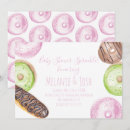 Search for boy doughnut party invitations Watercolor doughnuts