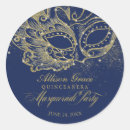 Search for blue masquerade party stickers Mardi gras