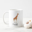 Search for watercolor animals mugs Giraffe