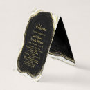 Search for black gold wedding programs Luxurious