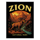 Search for bighorn posters Zion national park