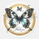 Search for black gold glitter thank you stickers Round