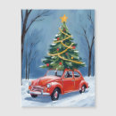 Search for antique car christmas cards Red