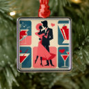 Search for martini christmas tree decorations Mid century