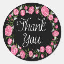 Search for pink flowers thank you stickers Peonies
