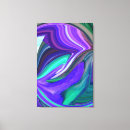 Search for purple and teal canvas prints Green