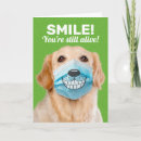 Search for with a smiling cards Golden retriever
