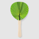Search for palm leaf hand fans Green