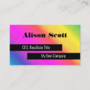 Search for rainbow business cards Professional
