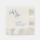 Search for couple fun facts wedding napkins Blue
